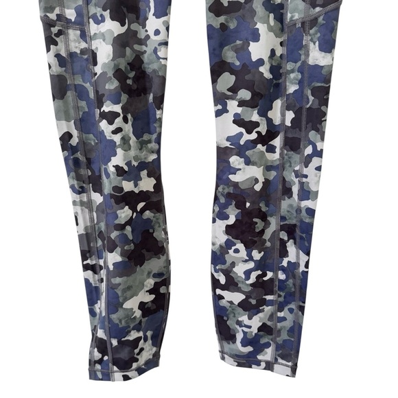 Athleta Ultimate Stash II Camo Leggings - Blue and Green - Picture 8 of 12